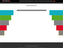 Tablet Screenshot of antichemura.it